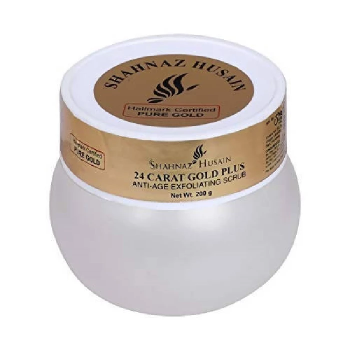 Shahnaz Husain 24 carat Gold Plus Anti-Age Exfoliating Scrub, 200 g-2.webp